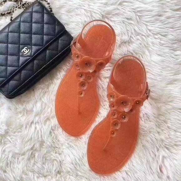 NEW Women’s COACH Tea Rose Jelly Sandals - Picture 1 of 3